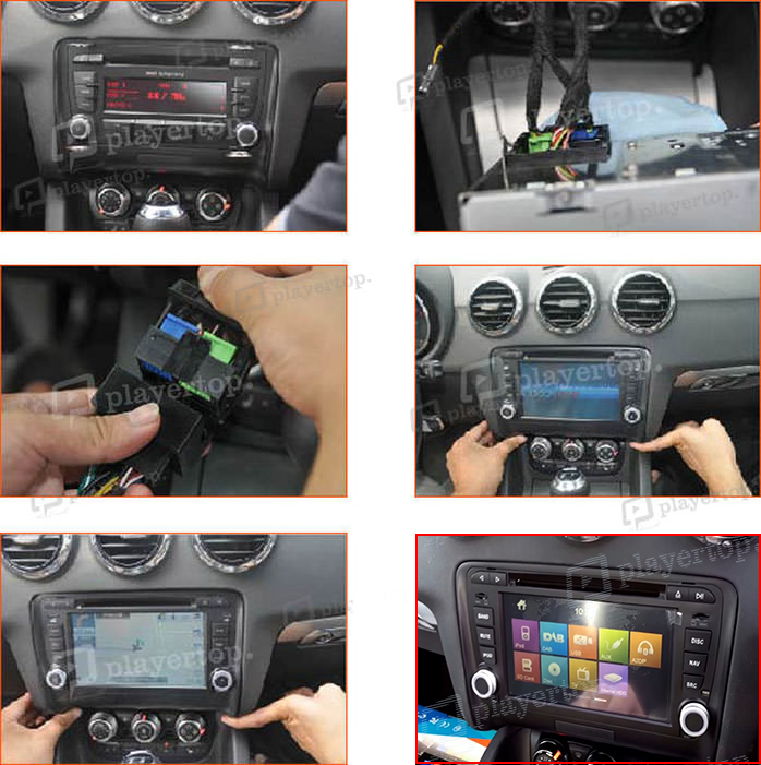 montage autoradio gps audi tt 2008 2010